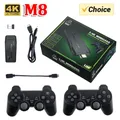 M8 Video Game Consoles 4K 2.4G Double Wireless 10000 Games 64G Retro Classic Gaming Gamepads TV