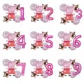 Peppa Pig Animation Party Balloon Movable Doll Girl Birthday Home Pink Background Decoration