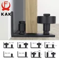 KAK 8 in 1 Adjustable Door Roller Black Window Roller Sliding Door Slides Rails Barn Door Floor