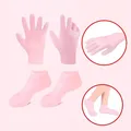 High Elastic Silicone Moisturising Gloves Footbath Socks Waterproof Anti-dry Cracked Hand/Foot Care