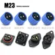 M23 2+1+5/2+0/2+1+3 Male Female Battery Connector 30A Electric Bike Scooter Battery Plug Socket