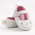 Easter fashionable and cute rabbit ear Mary Jane baby girl shoes comfortable and lightweight non