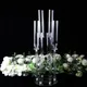 Wedding Home Decor: Clear Acrylic Candelabra with 6 Elegant Arms Perfect for Centerpiece Decoration