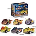 Dinosaur Toy Pull Back Cars Realistic Dino Cars Mini Monster Truck With Big Tires Small Toys For