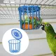 Cute Bird Parrot Feeder Cage Fruit Vegetable Holder Cage Accessories Hanging Basket Container Toys