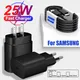 PD3.0 25W Fast Charger For Samsung Galaxy S23 S21 S22 S20 S9 S10+ Note 20 Ultra USB Type C Cable for