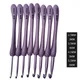 8Pcs/set Purple Crochet Hooks Set Craft Crochet Weaving Knitting Needles Hooks For Sewing Crafts