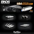 BNDS 1:64 Exhaust Pipe Muffler Racing Style Pedal Set Metal Modified Parts Mini Scale For Tomica