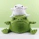 30cm Ricky Rain Frog Plush Toys Anime Silly Frog Peluche Dolls Soft Green Plushies Toys Baby Kids