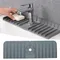 Kitchen Silicone Faucet Sink Mat Splash Guard Dry Countertop Protector for Bathroom Kitchen Gadgets