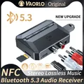 Ricevitore audio NFC Bluetooth 5.3 3.5mm AUX RCA USB U-Disk/TF Adattatore wireless per musica stereo HIFI con microfono per kit per auto Amplificatore altoparlante