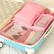 Travel Set 6psc/Set For Packing Cube Clothe Storage Bag New Luggage Suitcase Organizer Pouch Kit