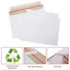 10/25Pcs White Rigid Mailers Stay flat envelopes Peel and Seal for Shipping Photos Prints Paperboard