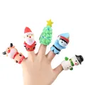 Finger Puppets Plastic Toy Baby Mini Animals Educational Hand Cartoon Rubber Doll Hand Puppet