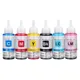 Dye ink Based Non OEM 6 color Refill Ink Kit 70ml for Epson L800 L801 printer ink Cartridge No.