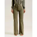 2024 Fashion Women High Waist Army Green Jeans Lady Y2K Stretch Denim Pants Boot Cut Streetwear