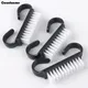 10Pcs Plastic Nail Art Dust Brush For Manicure Black Nail Care Powder Cleaner Cleaning Brush Soft
