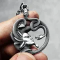 Medusa Snakes Pendants Men Ancient Greek Necklaces 316L Stainless Steel Chains Rap Rock Punk for