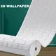 70cmx1000cm 3D Brick Wall Stickers DIY Decor Self-Adhesive Wallpaper For Kid Room Bedroom Kitchen