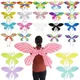 1pcs Colorful Angel Butterfly Wings Balloons Birthday Children's Day DIY Party Decorations Back