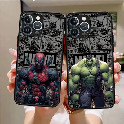 Phone Case for Apple iPhone XR 11 Pro 14 Pro Max 13 12 Mini XS X 8 Plus 7 6S 15 Pro SE Marvel Spider Man Iron Man Cover