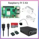 Raspberry Pi 5 RAM 4GB 8GB Kit + Case + 32 64 128GB TF Card + Power Adapter +Video Cable for Pi 5