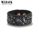 2020 Hot Sale Fashionable Women Charm Wrap Bracelets Slake Leather Bracelets With Crystals Stone