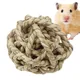 Big Discoun t Natural Straw Ball Small Pet Chewing Toy Pet Playing Rabbit Hamster Chewing Toy Teeth