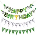 Football Soccer Sports Theme Paper Garland Bunting Banner Baby Shower Kids Boys Birthday Party