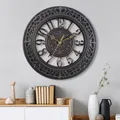 European creative 12 inch wall clock living room bedroom round wall clock clock office plastic wall