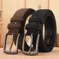 Men'S Suede Belt Retro Trend Alloy Buckle Men'S Belt Large Size Genuine High-End Belt Gift For