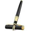 STONEGO Fashion Metal Fountain Pen Metal Ink Pens with Ink Refill Converter Sleek Lacquer Housing