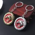 Thundercats 3D Keychain Leopard Panther Head Shield Sword Metal Key chains for Men Car Keyring