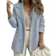 Thick Women Fall Winter Coat Double-breasted Turn-down Collar Cardigan Buttons Mid Length Lady