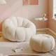 Mini Nordic Bean Bags Sofas Single Simple Mid Century Lounge Bean Bags Sofa Round Scratch Protector