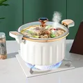 Enamel Micro Pressure Pot Korean Vacuum Non stick Soup Pot New Multifunctional Stewing and Boiling