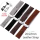 Genuine Leather Wristband for Tag Heuer Carrera Monaco Series Frosted Cowhide Bracelet 20 22mm