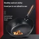 28cm Wok Pan Steak Cooking Pot Non Stick Pancake Pans Handmade Cast Iron Frying Gas Stove Induction