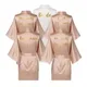 Rose Gold Satin Silk bride robe Wedding Robe Bridesmaid Bride Dressing Gown bridesmaid robes