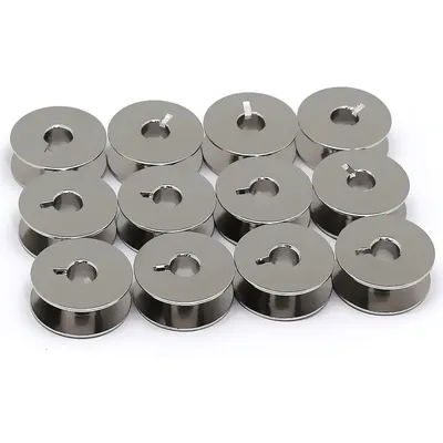 12 Pcs Sewing "L" Metal Bobbins (55623S) For Brother Janome Singer Quilting Sewing Machine Spool Part Accessories Shuttle Craft