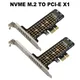 M.2 NVME SSD to PCIe4.0 Adapter Card 32Gbps M-Key PCIe4.0 X1 X4 For Desktop PC PCI-E GEN4 Full Speed