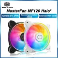 Cooler Master MF120 Halo II 120mm Case Fan Second Generation 5V 3PIN ARGB Quiet Fan PWM CPU Cooler