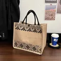 Borsa Tote coreana Casual Lady Shoulder Eco Bags donna riciclare borsa Shopping Bag borsa a tracolla