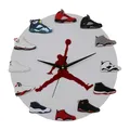 3D Basketball Shoe Wall Clocks Creative Sneakers Clock Flight Wall Clocks Modern Design Children