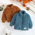 Jacket For Newborn Baby Boy Girl Kids Clothes 3-36 Months Fashion Long Sleeve Coat Warm Sweatshirt