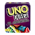 Mattel Games UNO: Flip! (Tin Box) Card Game Family Funny Multiplayer Game Fun Poker Kids Toys