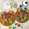 Bambini Montessori che abbinano i colori del Puzzle giochi da tavolo di forma geometrica giocattoli