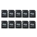 10Pcs Micro SD TransFlash TF SD SDHC Memory Card Adapter Converter Nero