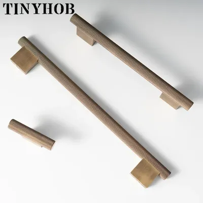 Antique Bronze Knurled /Textured Kitchen Cabinet Handles and Knobs Retro Drawer Pulls Bedroom Knobs Brass Cabinet Hardware