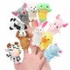 PUDCOCO 10Pcs Velvet Farm Stuffed Animal Finger Puppets Toys Baby Learn Story Party Bag Filler